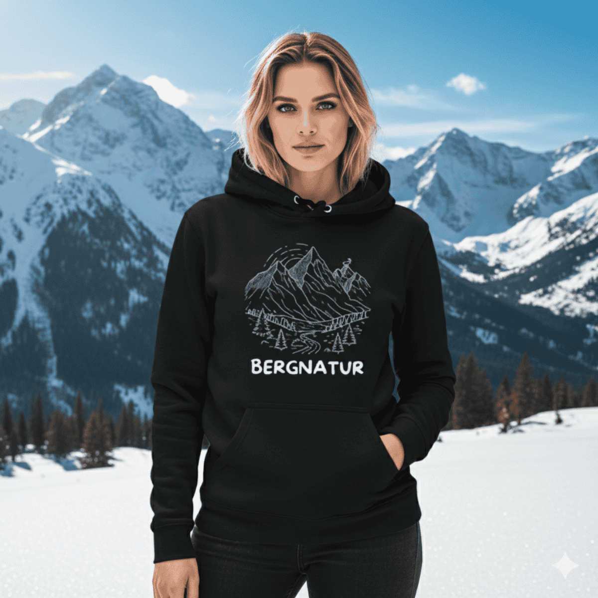 Bergnatur Bio-Hoodie für damen