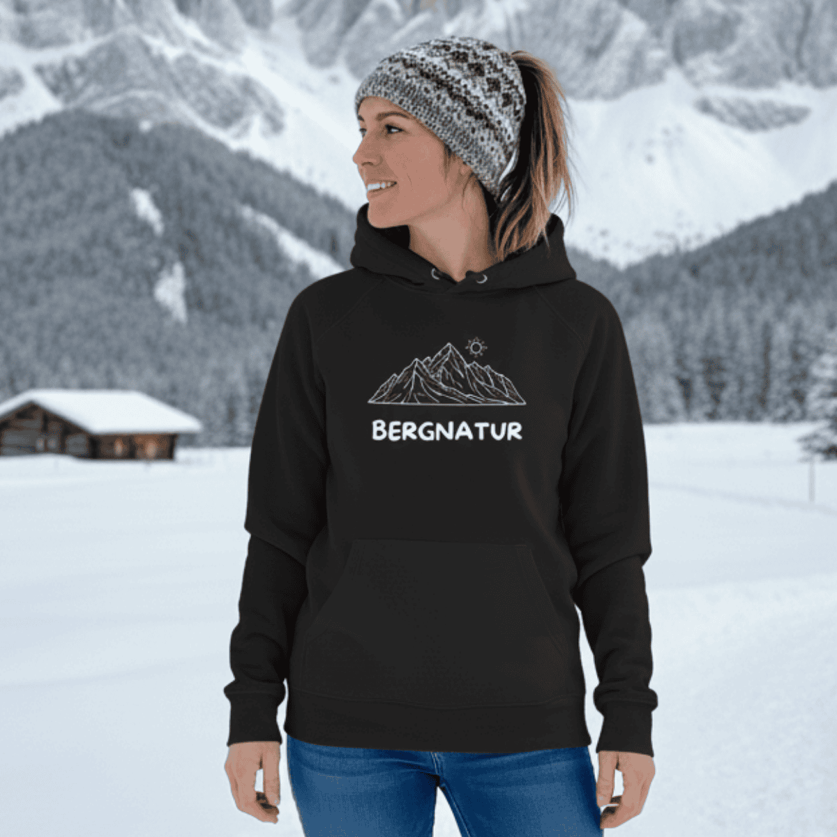Premium Bio-Kapuzenpullover Damen