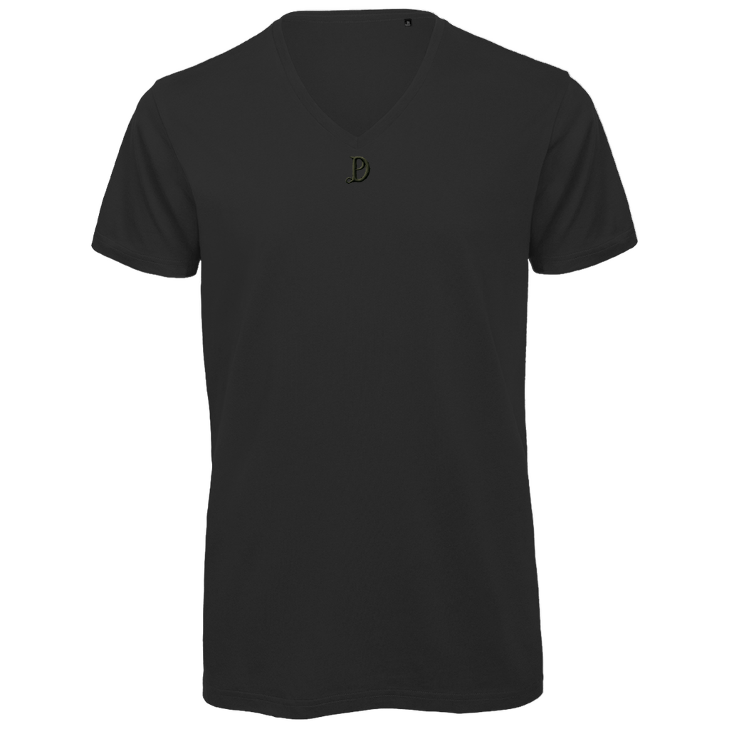 Weiches Bio Baumwolle V-Neck Herren Premium T-Shirt