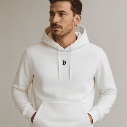 Bio Baumwoll Herren Hoodie mit Kapuze Premium