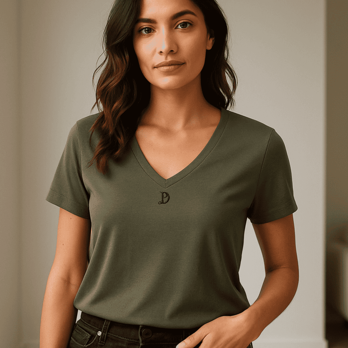 Damen Kurzarm T-Shirt aus Bio-Baumwolle Premium - superweich, modern