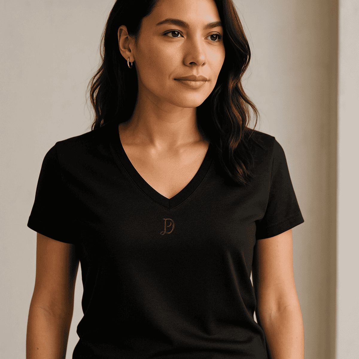 Damen Kurzarm T-Shirt aus Bio-Baumwolle Premium - superweich, modern