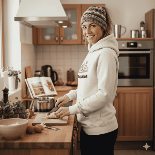 Premium Bio-Kapuzenpullover Damen