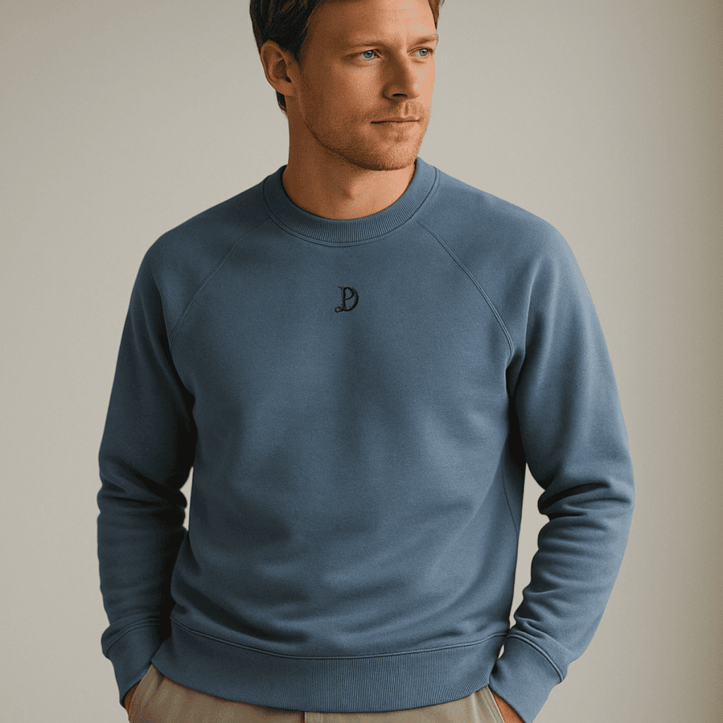 Herren Bio Baumwoll Premium Sweatshirt