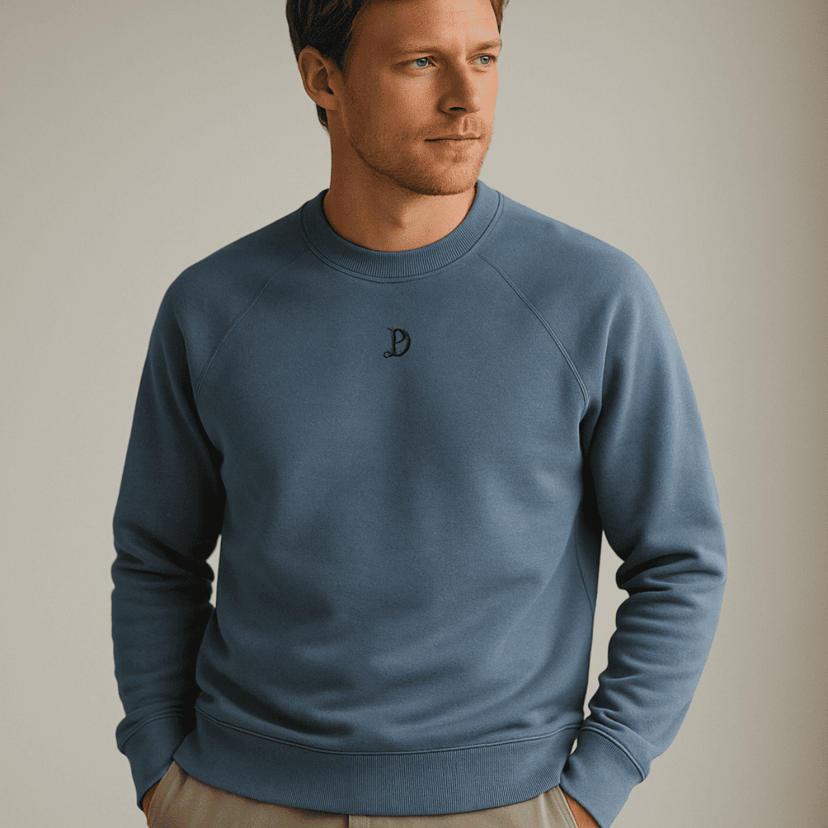 Herren Bio Baumwoll Premium Sweatshirt