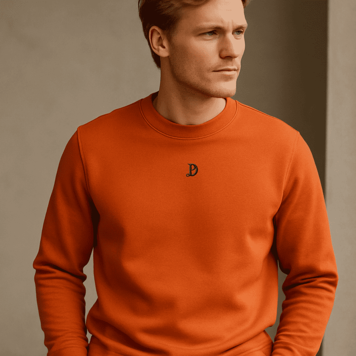 Herren Bio Baumwoll Premium Sweatshirt