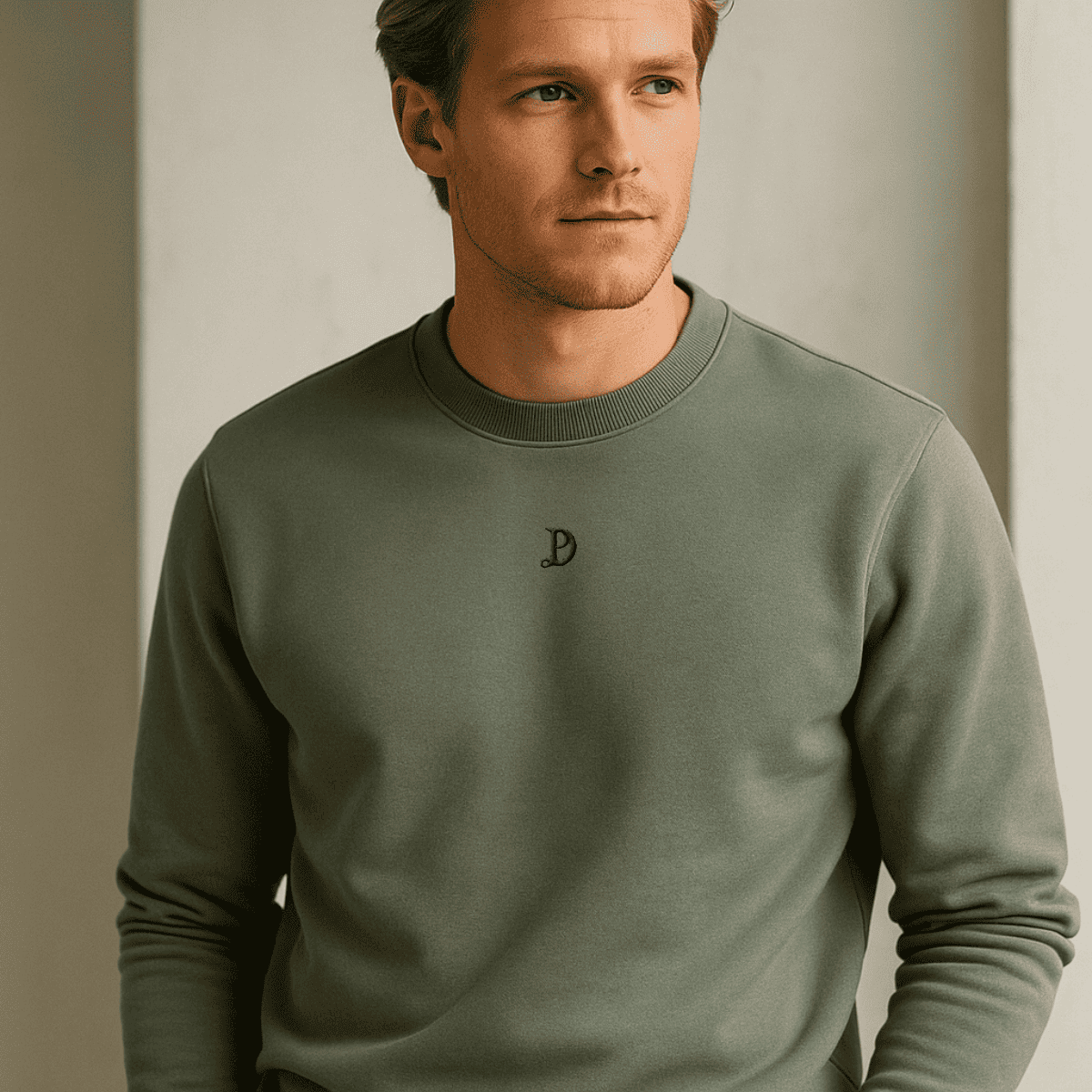 Herren Bio Baumwoll Premium Sweatshirt