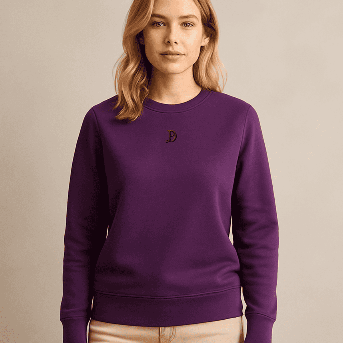 Premium Bio Damen Rundhals Sweatshirt